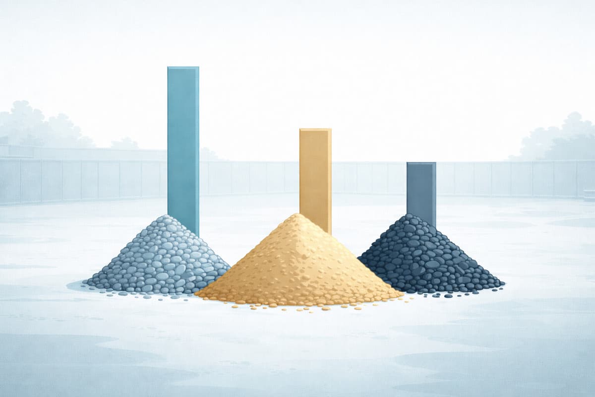 Aggregate Price Comparison Excel template for comparing construction material costs