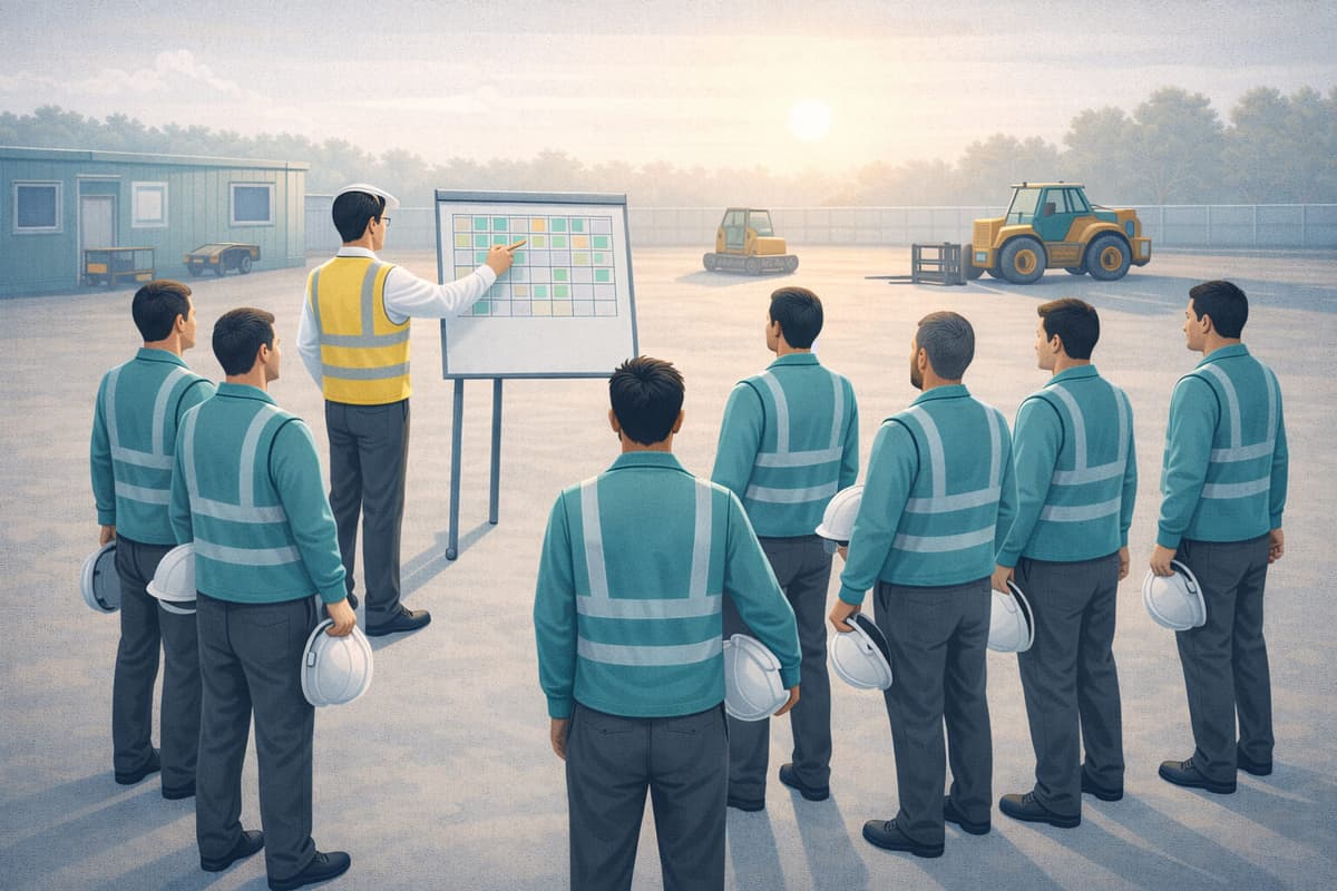 Allocation Sheet Excel template for managing construction labour allocation