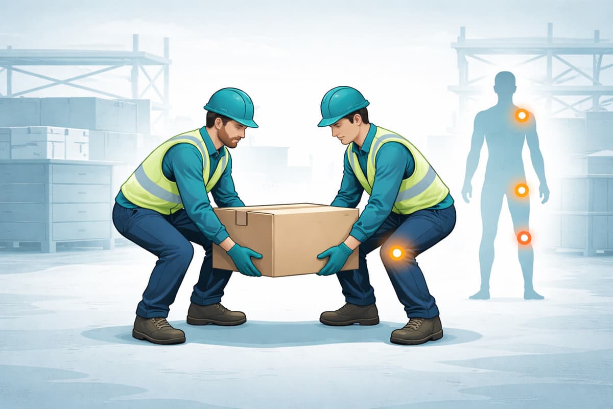 Manual Handling Risk Calculator Excel template for assessing lifting hazards