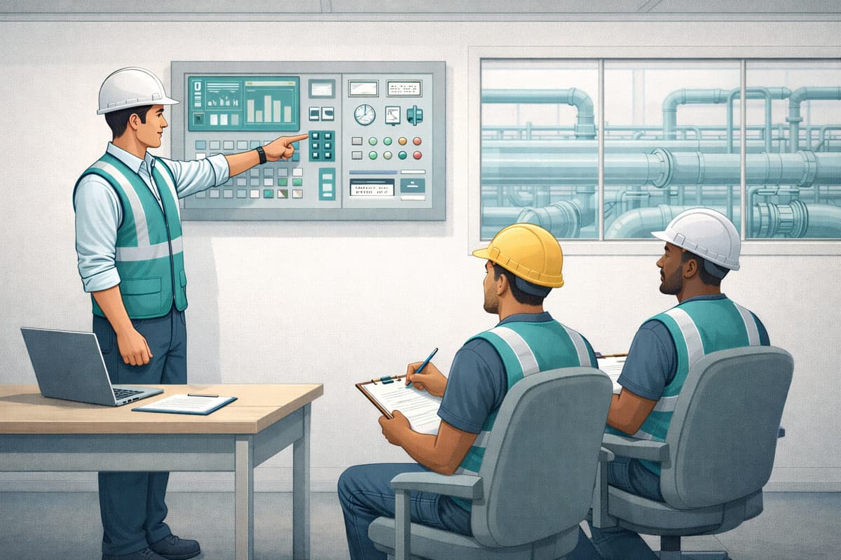 Process Client Training Log Excel template for recording operator training records