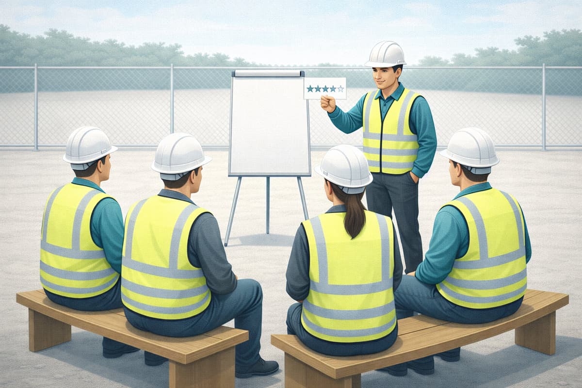 Site Operative Scorecard Excel template for tracking worker performance