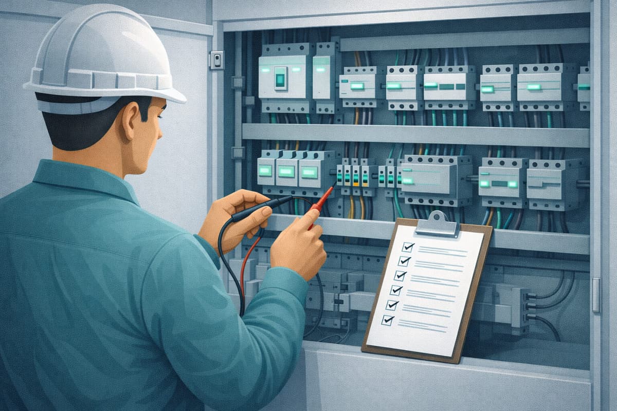 Testing and Commissioning Log Excel template for system handover records