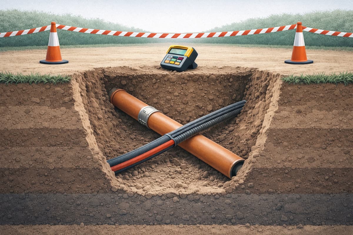 Uncharted Services Log Excel template for recording unidentified underground services